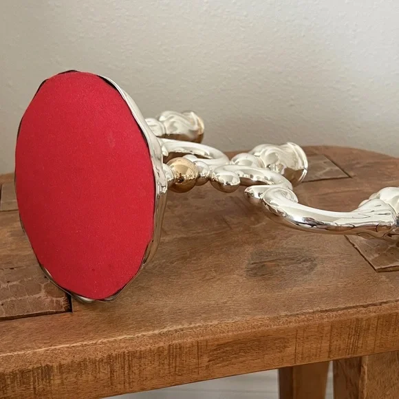 Vintage silver tone candelabra candle holder - Picture 5 of 5